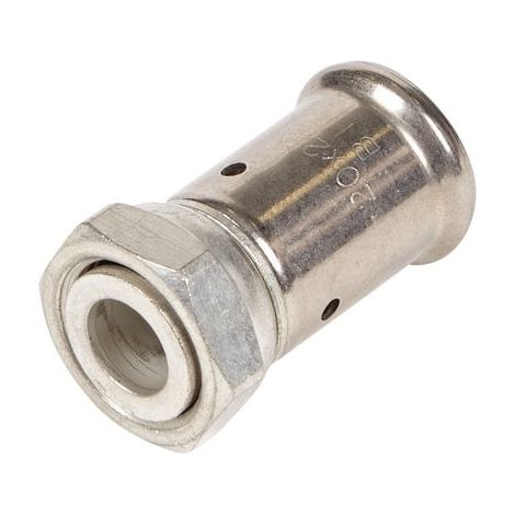 Henco – Raccord laiton à visser – Filetage plomberie TH – Droit – Ø 16 mm – Joint torique EPDM – Détection de fuites – 26P16Z04