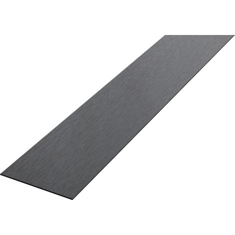 Dekorative Wandleiste aus Edelstahl 20 mm x 900 mm - Schwarz Satiniert