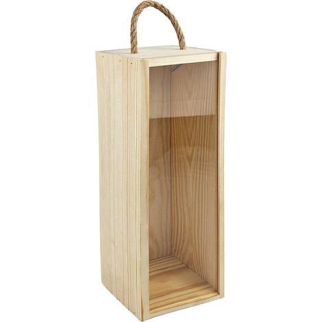 Scatola portabottiglie con coperchio trasparente per matrimonio, regalo di nozze. (1/4)