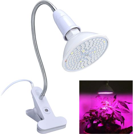 Lampe de croissance LED pour plantes avec 120 LED, rotative à 360°, pince de bureau pour plantes d'intérieur, norme européenne. (1/5)