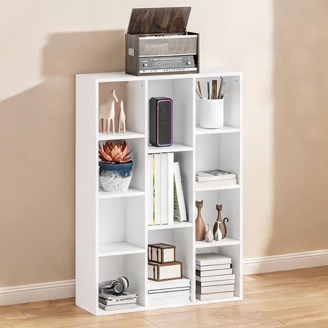 Bibliothèque blanco en melamina de Madera 74,3 x 24 x 106 cm (1/5)