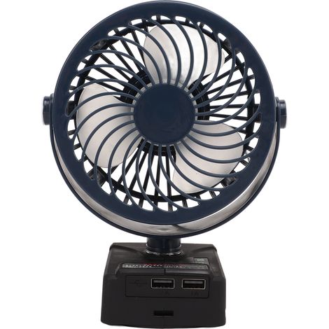 Ventilateur sans fil miniature de 5 pouces avec batterie au lithium BL1850 18V, ventilateur industriel rechargeable sans fil à 2 vitesses adapté à un usage industriel et commercial, avec 2 ports de ch (1/5)