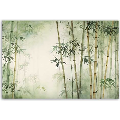 Tableau forêt de bambous zen (1/5)
