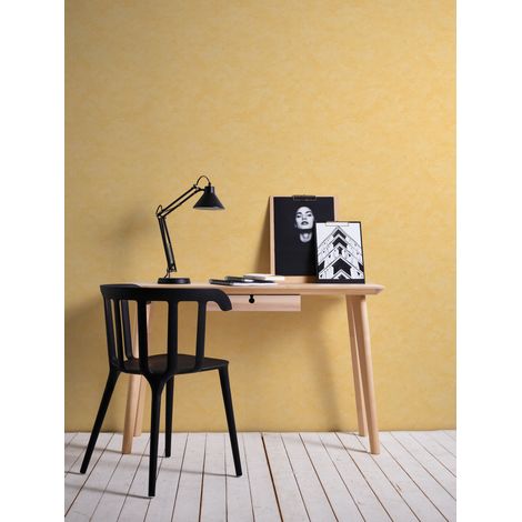 A.S. Creation Azzurro 992529 Papiertapete Einfarbig 0.53 m x 10.05 m Gelb (1/2)