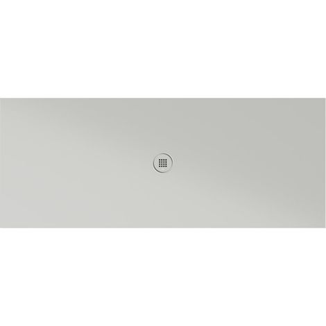 Receveur de douche rectangulaire en céramique 200x80x2cm, cenere mat