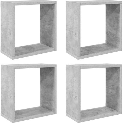 Maison Exclusive - Würfelregale 4 Stk. Betongrau 30x15x30 cm (1/5)