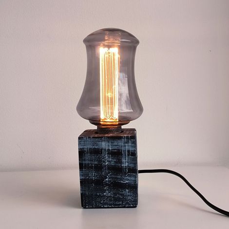 Lampadina Decorativa Led E27 S100 Vetro Grigio 1800k 4W