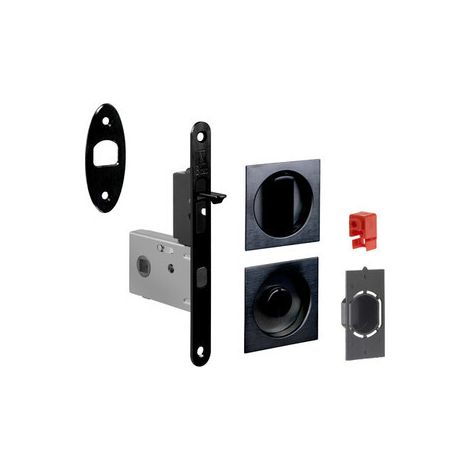 KIT PORTA SCORR NICCHIA QUADRA EASY G500T NERO- 1,0 pz