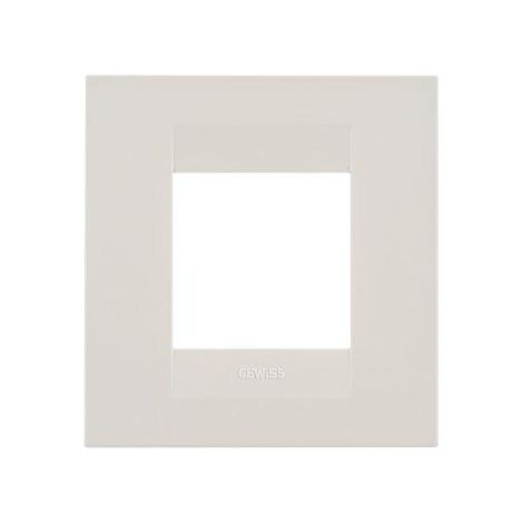 PLAQUE GEO INT. 2P IVOIRE GEWISS GW16422TI