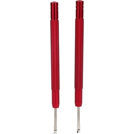 Extracteur de goupilles, pince extracteur de goupilles, jeu de clips pour ressort de spiral, levier (rouge, une paire) (1/5)