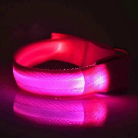 Brassard lumineux LED de nuit pour la course à pied, rechargeable par USB, avec différents types d'éclairage (1/5)