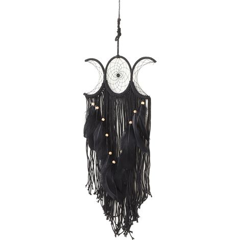 Attrape-rêves tissé à la main, décoration murale minimaliste pour salon, bureau, café, chambre, noir