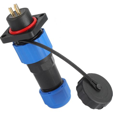 Connecteur aviation étanche IP68 à quatre trous SP16, multiconducteur carré, à souder, mâle et femelle (SD16 carré à quatre trous), 3 conducteurs (380 V 10 A) (1/5)