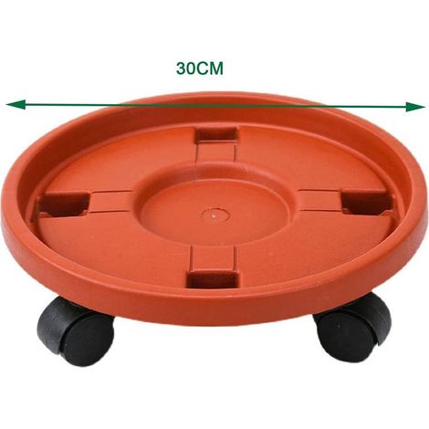 AGE Roues de chariot pour plantes, support rond résistant pour plantes en pot, plateau mobile à roulettes (1/4)