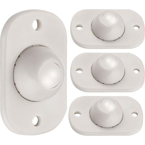 Poubelle universelle à roulettes adhésives, boîte de rangement avec roulettes mobiles, lot de 4, sans perçage, pour cuisine. (1/5)