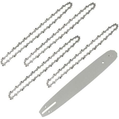 BUNTHAUS Longueur de Guide-chane 35 cm avce 4 Chanes de Trononneuses, 52 Maillons / Entraineurs, Pas de 3/8\\\\\\\ (1/5)