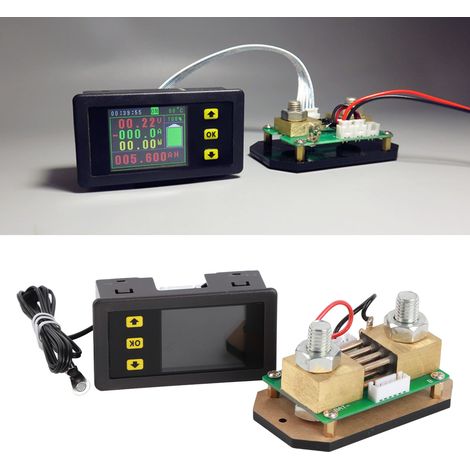 VA7550 Voltmètre et ampèremètre à écran couleur / Thermomètre / Coulombien / Capacimètre / Wattmètre / Gestion de batterie 500 V 500 A (1/5)