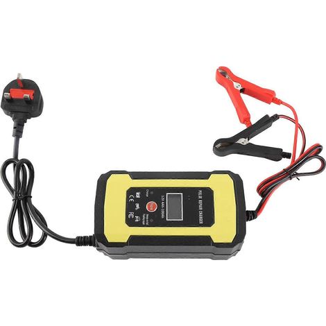 Batterieerhaltungsgerät mit LCD-Anzeige, 12 V, 6 A, für Motorrad, LKW, Rasenmäher (1/5)
