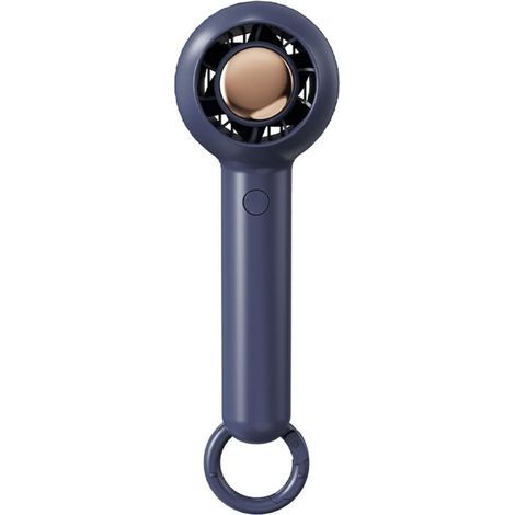 Mini Ventilateur Portable Turbo – Sans Lames USB Rechargeable Silencieux，avec Mousqueton – Appareil École ，Voyage – Bleu (1/5)