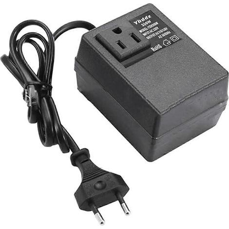 Convertisseur de tension 200 W (UE vers États-Unis) - Abaisseur de tension (220 V vers 110 V monophasé) pour voyages (1/5)