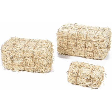 Balle di fieno decorative per casa e negozi set da tre pezzi (1/3)