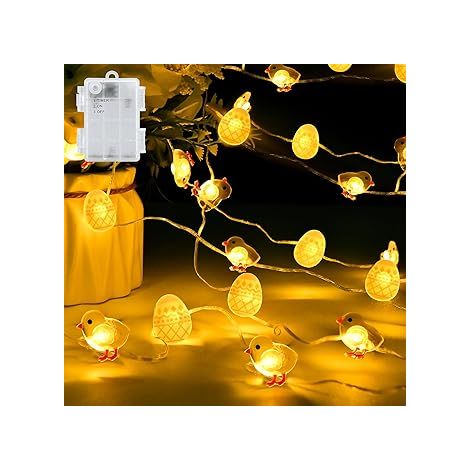 Guirlandes lumineuses de Pâques, pour un usage domestique ou professionnel selon l'application, conception pratique, installation facile.-AquaForge (1/5)