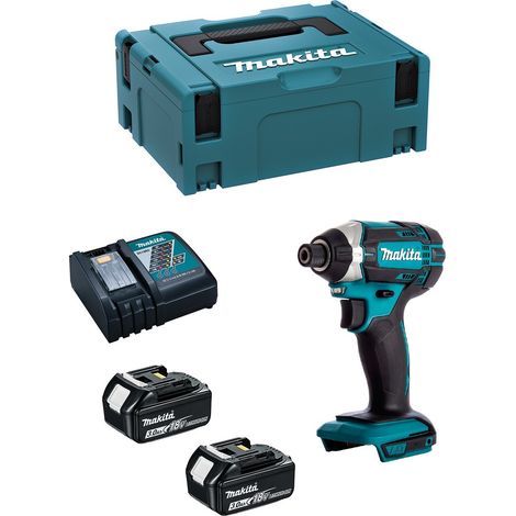 Atornillador de Impacto MAKITA DTD152RFJ (2 x 3,0 Ah + DC18RC + MAKPAC 2) (1/5)