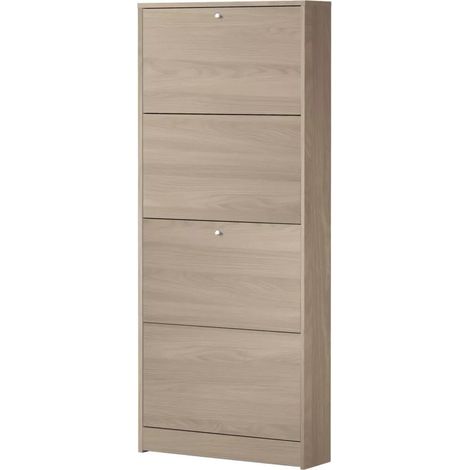 scarpiera olmo con 4 ante, 62x148x18 cm