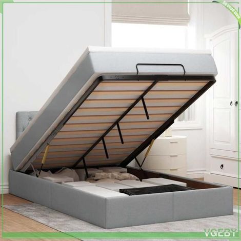 Lit ottoman - 3312381 - 120x200 cm - Rangement hydraulique - LED intégrée (1/5)