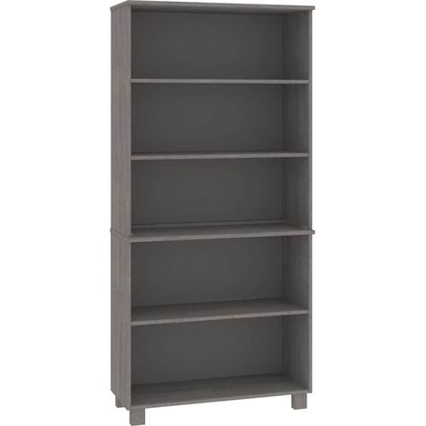 Maison Exclusive - Credenza HAMAR in Legno Massello di Pino Grigio Chiaro (1/5)