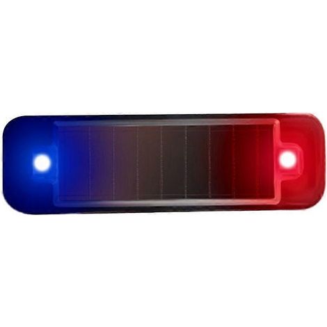 LED-Solar-Warnleuchte für Autos, Nachtsicherheit, simulierter Alarm, Warnlampe