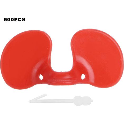 Lot 500 lunettes poulet – aveugles – anti-picage – rouge – équipement agricole – 2x0.9in