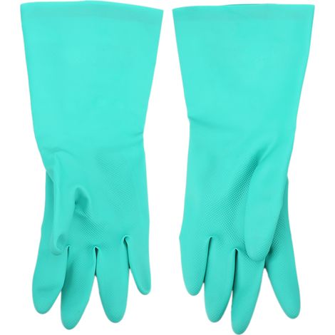 paire de gants en caoutchouc nitrile pour la protection des mains lors du nettoyage ménager, en laboratoire, pour la peinture et l'agriculture (2L) (1/5)