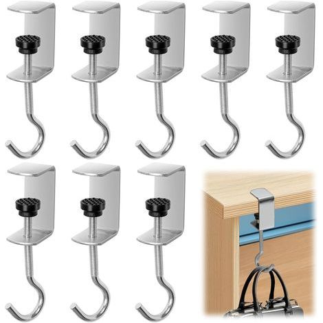 Set of 8 Handbag Hangers for Table, Adjustable and Non-Slip, Multifunctional Table Handbag Holder, for Office, Home Office, School, Compatible with Handbag/Backpack (1/5)