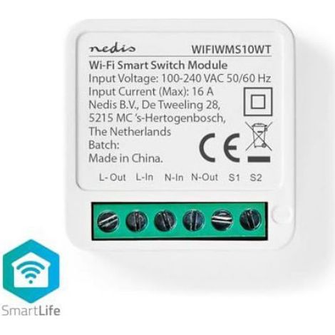 Interrupteur d'allumage SmartLife - - Wi-Fi - 3680 W - Blanc - iOS (1/4)