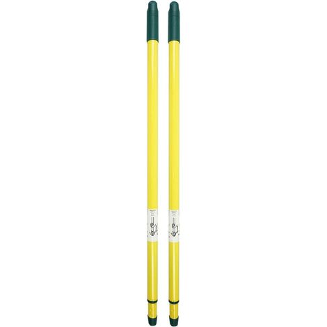 2 manches télescopiques 72-125 cm universels 2 pièces