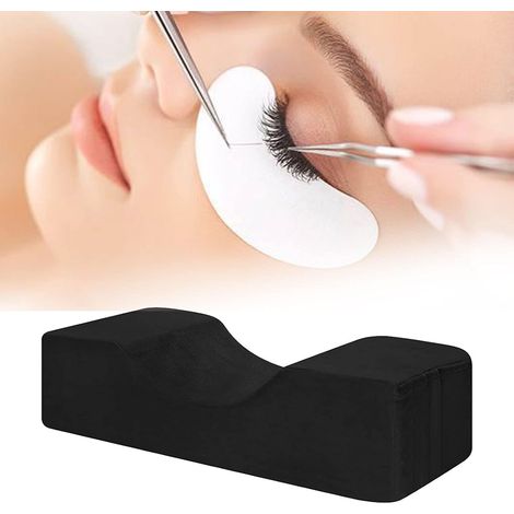Oreiller D'Cils, Oreiller en Mousse à Mémoire Forme U, Oreiller Ergonomique Cervical, Coussin Soutien Cervicales pour Le Style Maquillage Cils pour Salon Beauté ou Maison