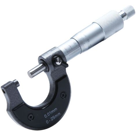 Sollbry Micromètre Extérieur 0-25 mm, Résolution de 0,01 mm Haute Précision Calibre de mesure, outil de mesure de diamètre extérieur(Métrique) (1/5)