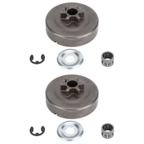 Lot de 2 pignons de Tambour d'embrayage pour tronçonneuse STIHL 017 018 021 023 025 MS170 MS180 MS210 MS230 MS250 1123 640 2003 (1/5)