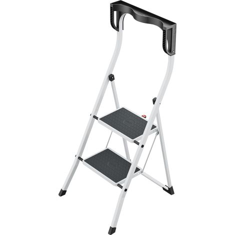 Hailo K75 ComfortLine, Stahl-Trittleiter, 2 Stufen (1/5)
