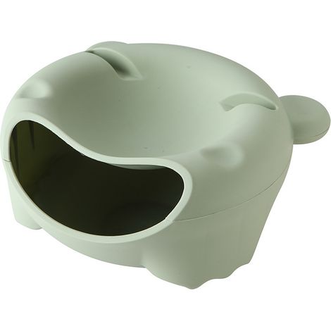 Poubelle de bureau maison chambre salon bureau Mini plastique cadeau assiette de fruits Table lit paresseux poubelle poubelle(vert) (1/5)