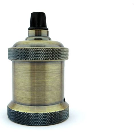 Portalámparas vintage E27 color oro nuevo (1/2)