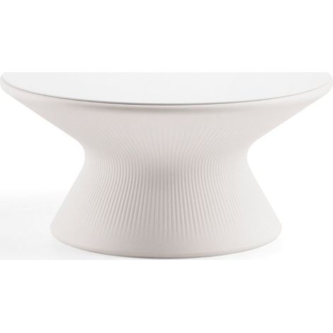 Plust Fade Caffè Tavolino Bianco Light Polietilene 71cm
