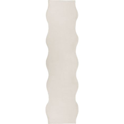 Tapis Moderne en Fausse Fourrure 80 x 300 cm à Poils Longs Accessoire Bureau Couloir Beige Clair Dawa (1/5)