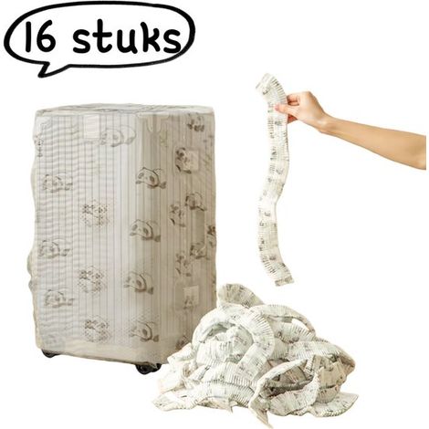 Housse de protection pour valise 16 pièces - valise trolley de voyage entièrement fermée en tissu non tissé, housse de rangement - couleurs assorties (1/5)