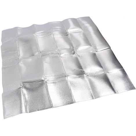 Couvercle d'étanchéité pour ventilateur de grenier, film isolant performant en PE et aluminium, protection anti-poussière pour ventilation de grenier, 129 x 95 cm / 50,79 x 37,4 pouces (1/5)
