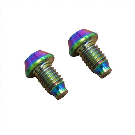 Set mit 2 TC4-Hydraulikscheibenbremsschrauben für Fahrräder – Leuchtende Farben (1/5)
