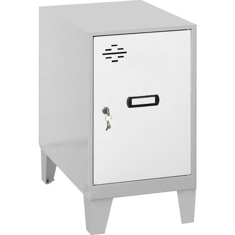 Simonrack Mini Metal-Lockerkasten grau und weiß 575x300x500 mm