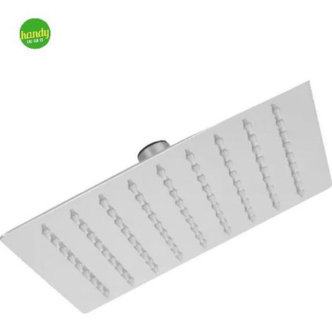 Soffione Quadrato Piatto Ambra Bathroom Allium In Acciaio 20 X 20 Cm (1/2)