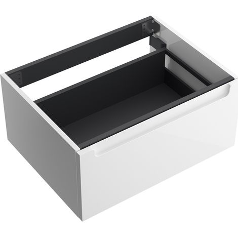 Waschtischunterschrank MONTERREY 800 1 Metallschublade mit Softeinzug WHITE COTTON 797 x 270 x 450 mm (1/3)